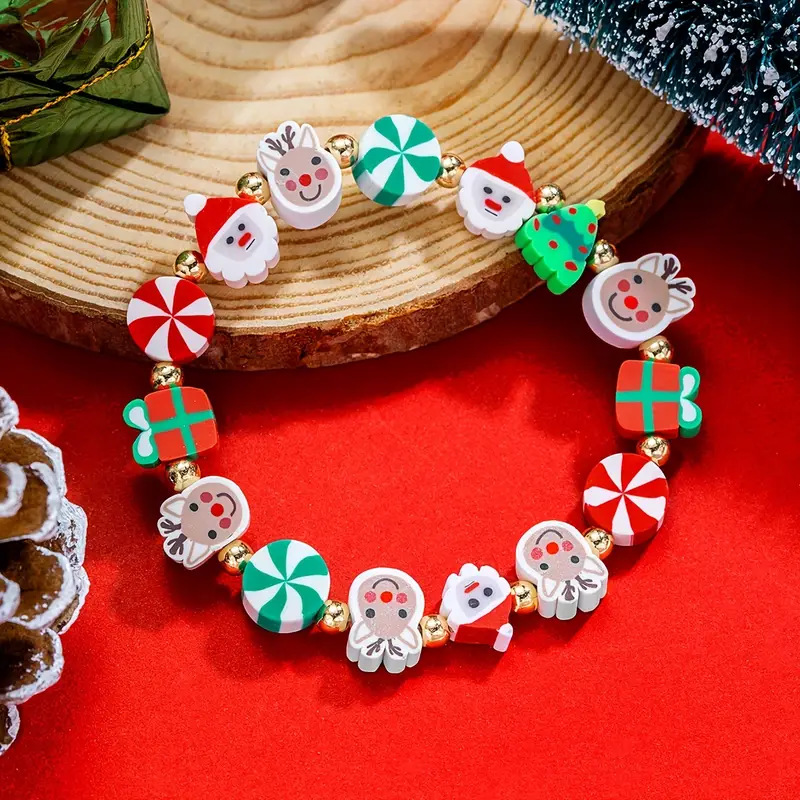 Ceramic Link Bracelet - Europe and America Christmas Soft Ceramic