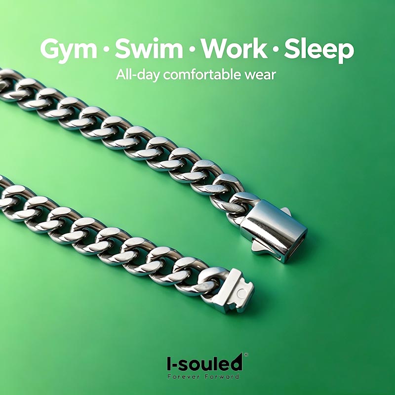 7mm Titanium Cuban Link Chain  - Ceramic Link Bracelet 评论和价格