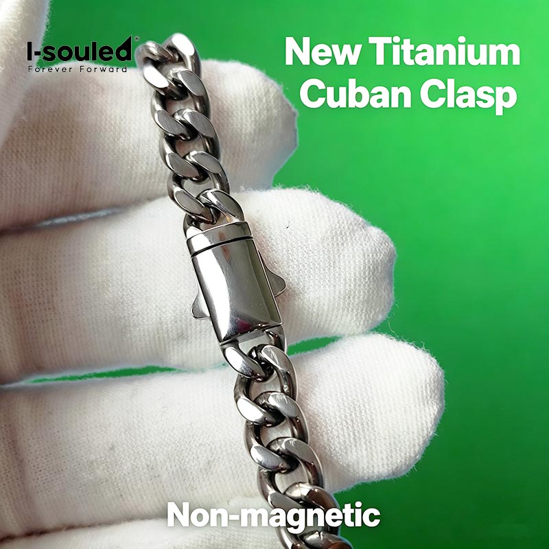 7mm Titanium Cuban Link Chain  - Ceramic Link Bracelet 评论和价格