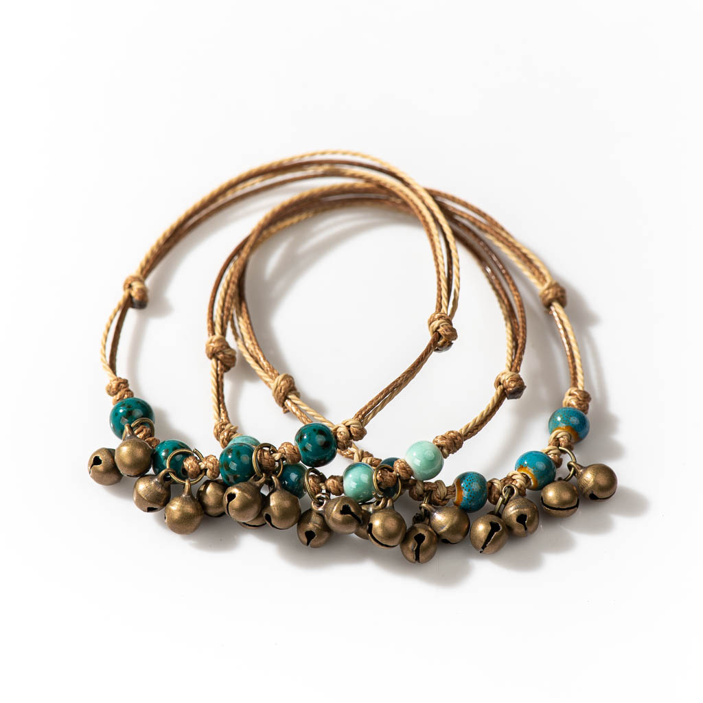 Handmade Ceramic Retro Style B - Ceramic Link Bracelet 评论和价格