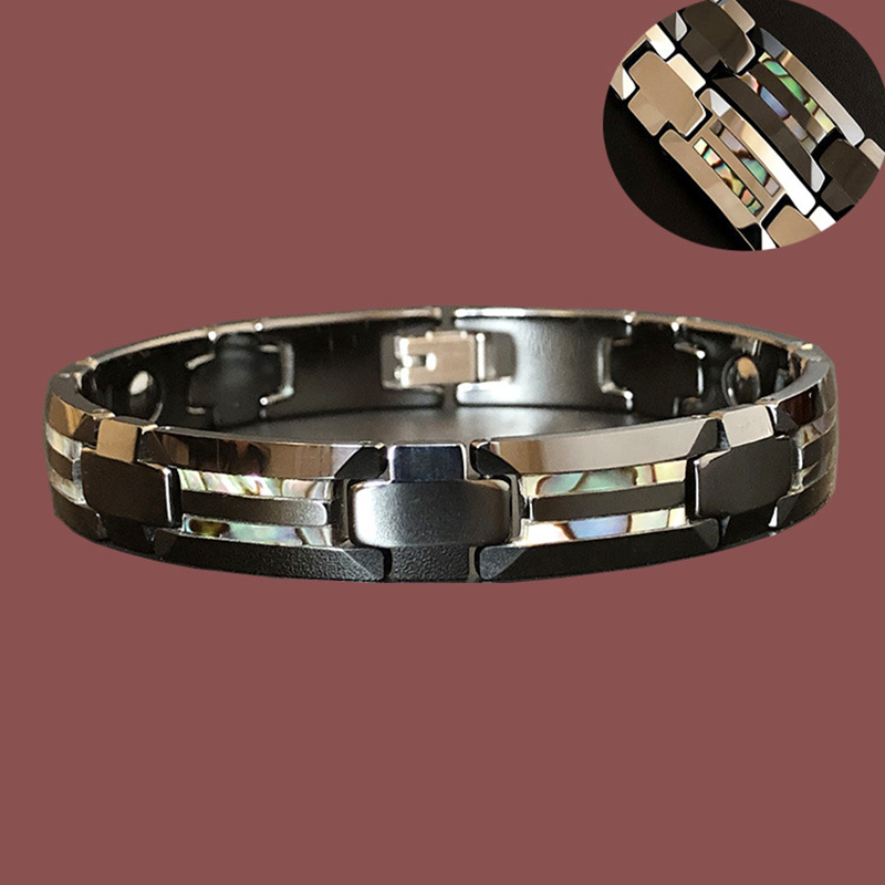 10mm Havey Punk Black Ceramic  - Ceramic Link Bracelet 评论和价格