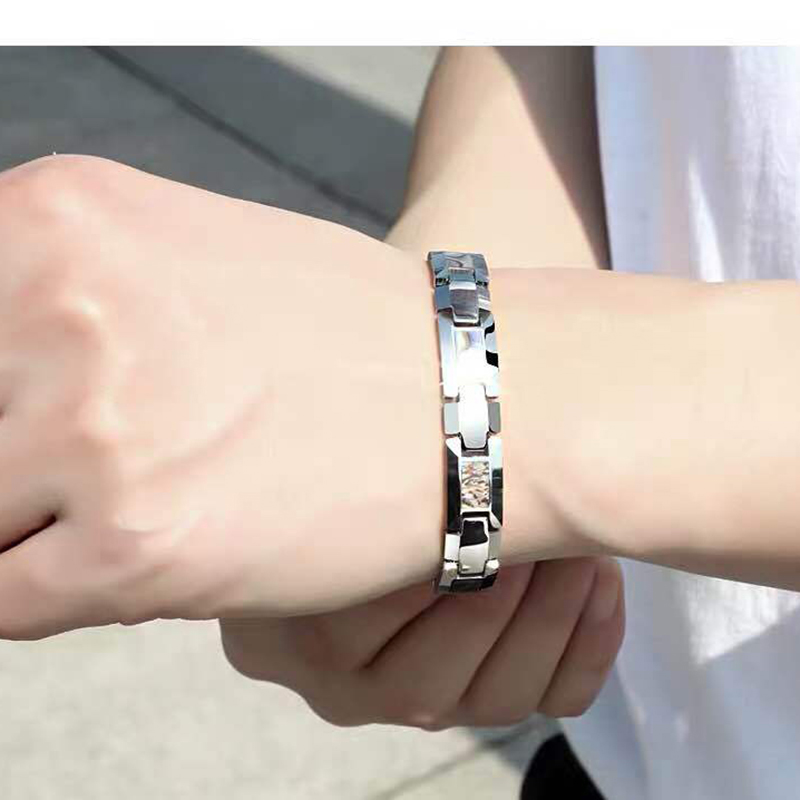 10mm Havey Punk Black Ceramic  - Ceramic Link Bracelet 评论和价格