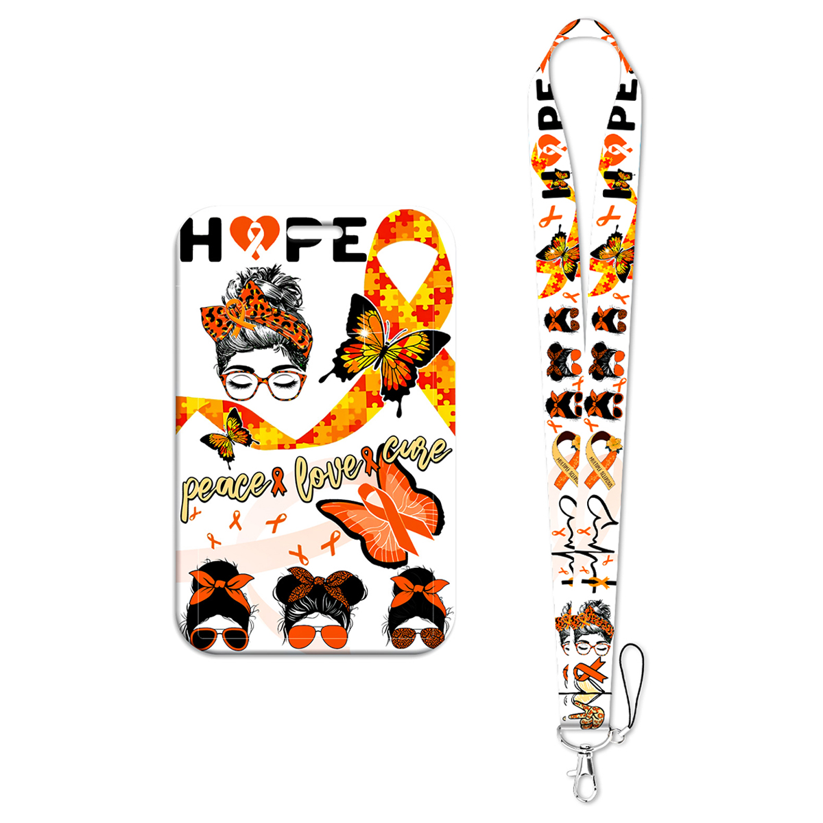 Orange Ribbon Butterfly Hope C - Rugged Sport Strap 评论和价格