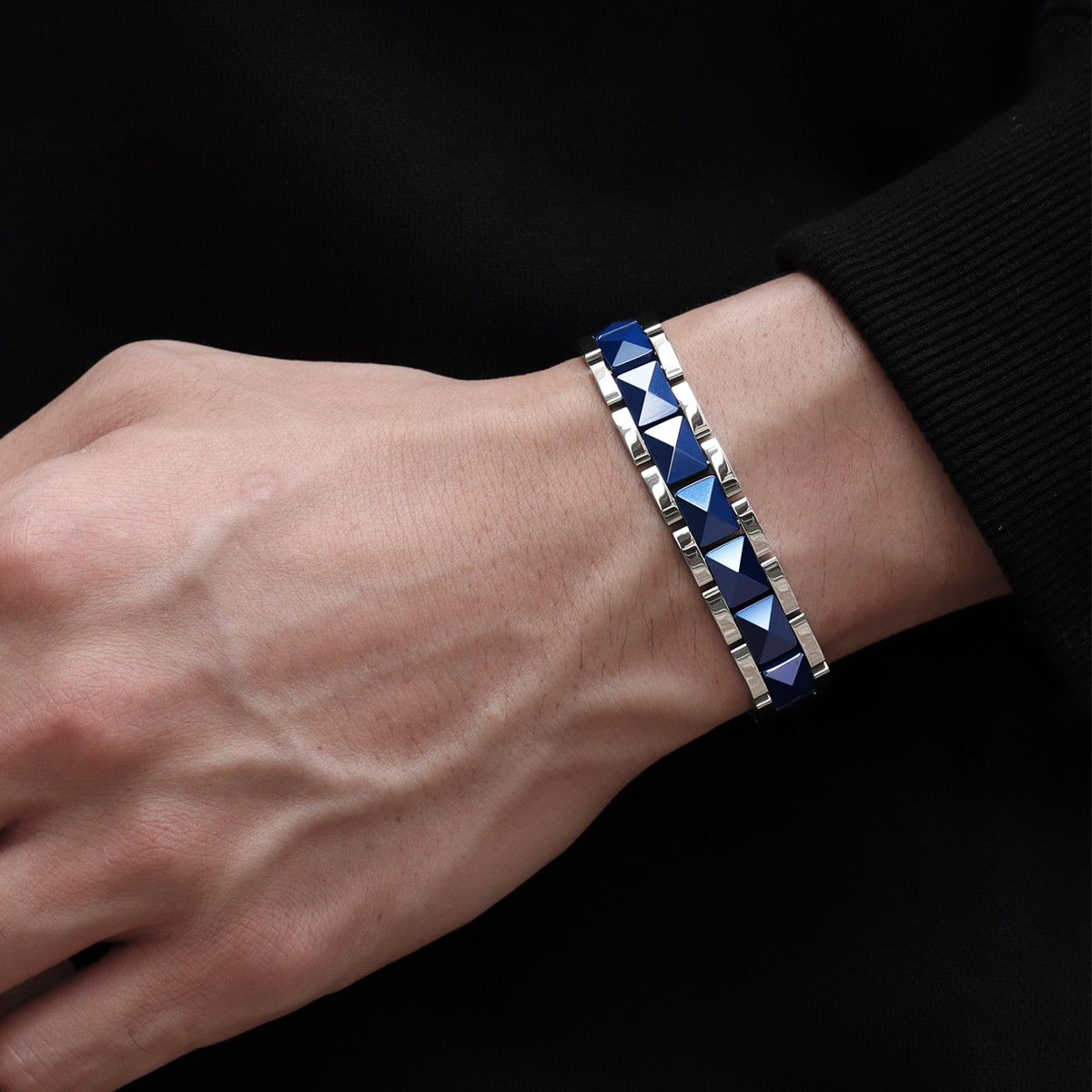 ARADOO Premium Ceramic Titaniu - Ceramic Link Bracelet 评论和价格