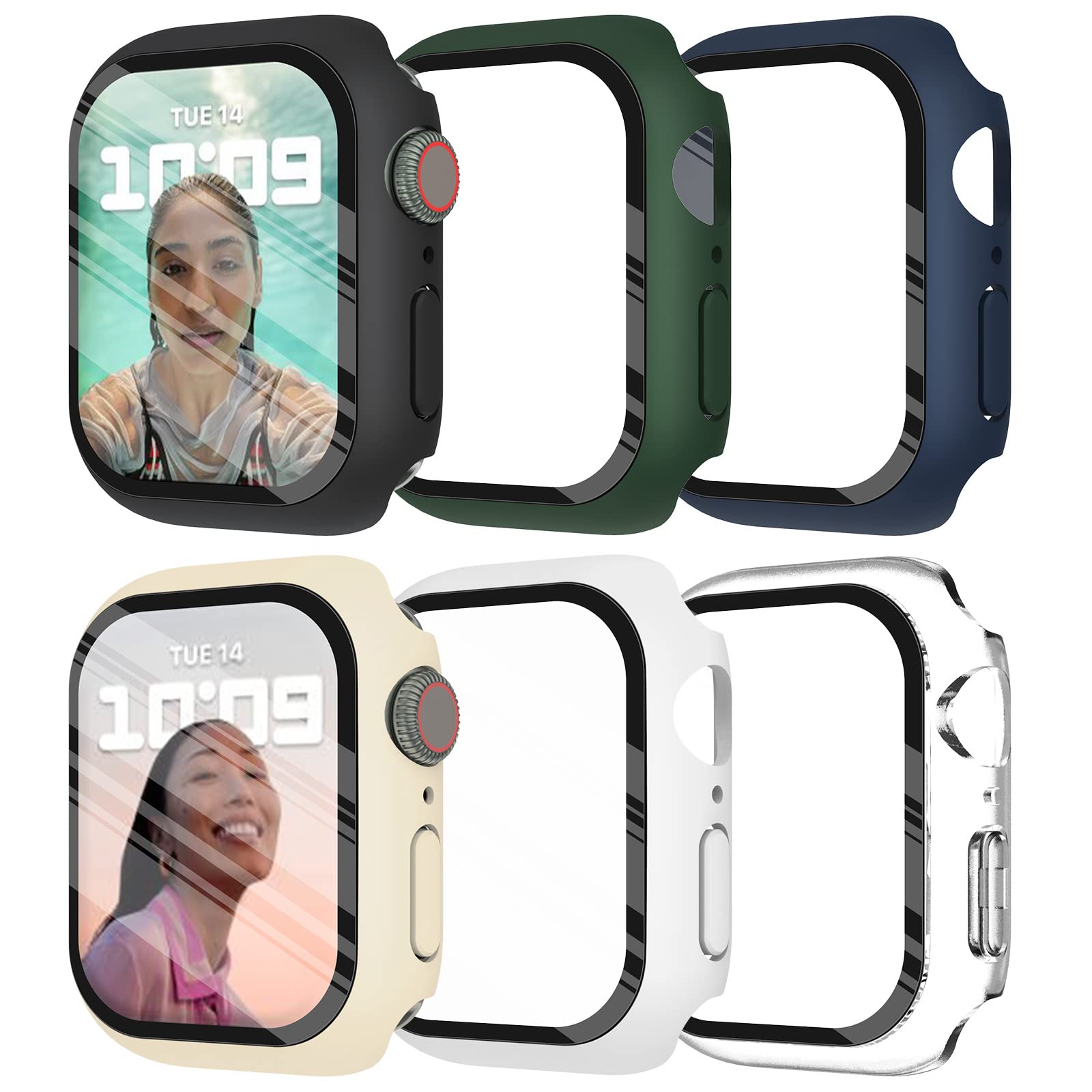 Tempered Glass+cover For Apple - Smartwatch Icon 评论和价格