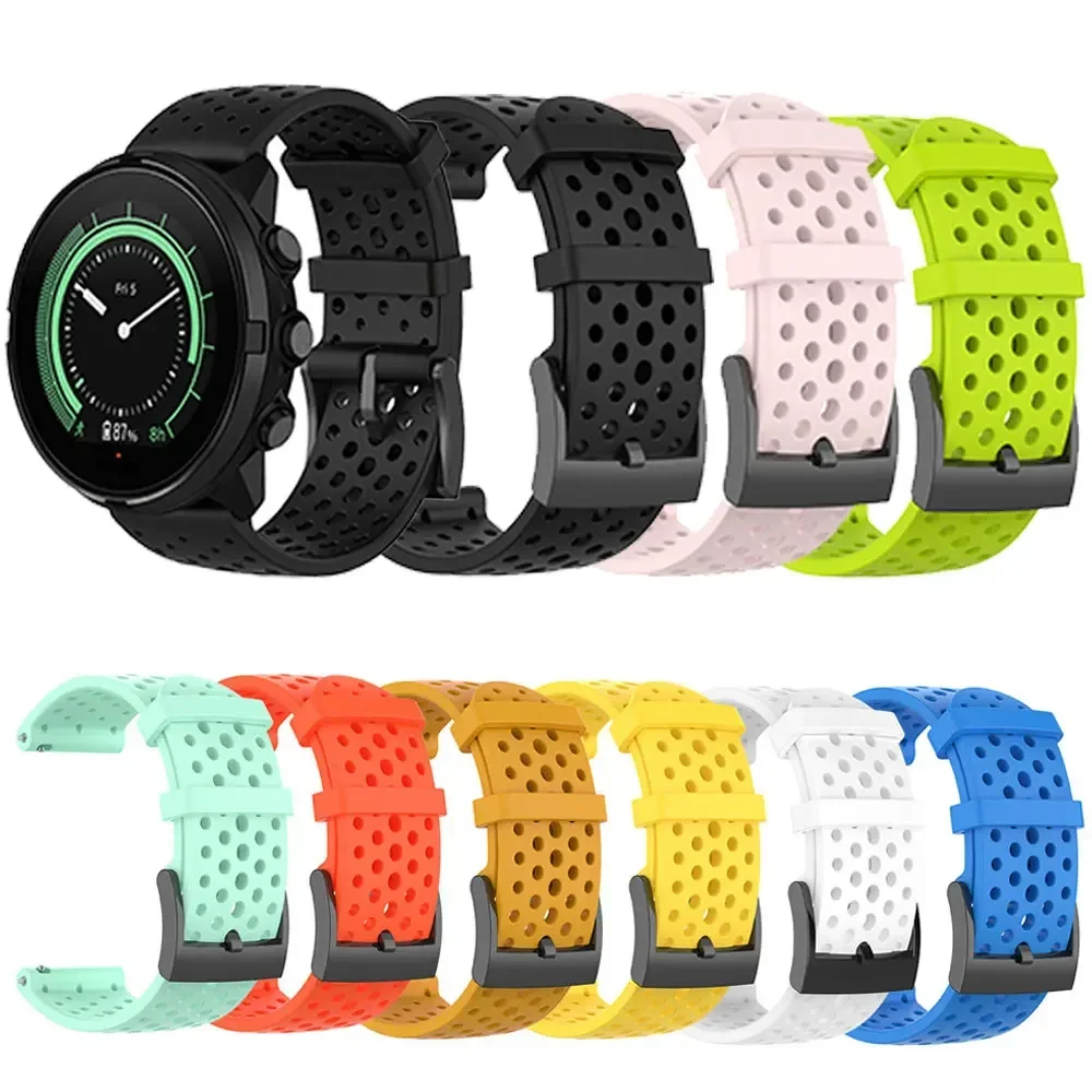 24mm Silicone Band For SUUNTO  - Fossil Smartwatch Accessories 评论和价格