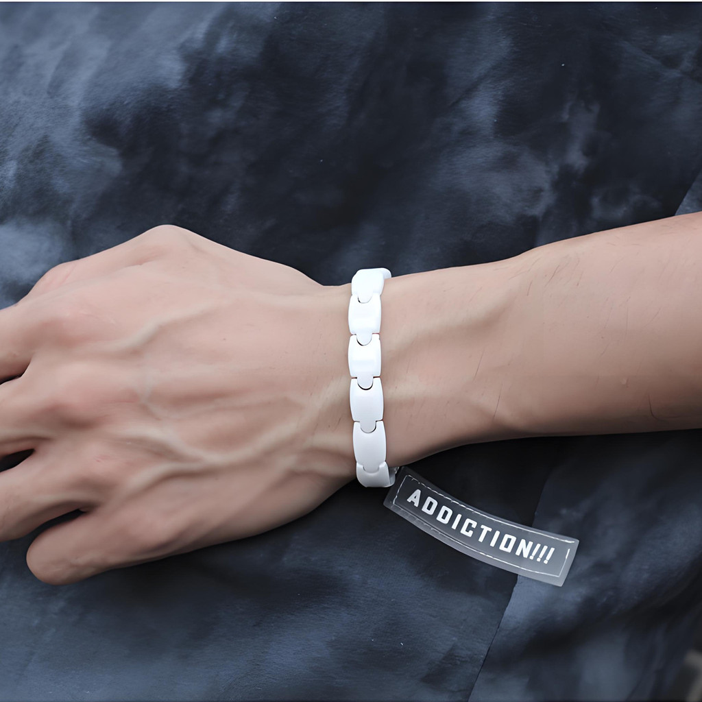 Aradoo Premium Ceramic Hematit - Ceramic Link Bracelet 评论和价格