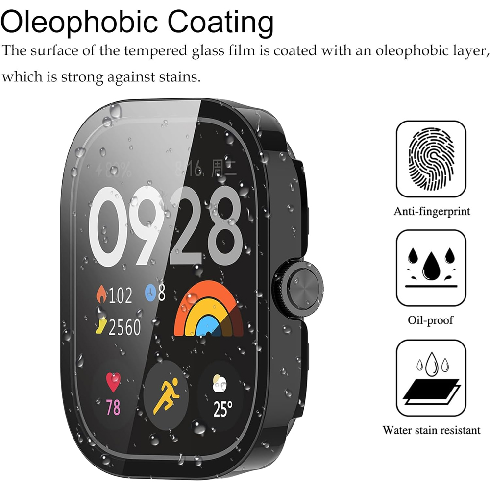 Tempered Glass+Case For Xiaomi - Xiaomi Smartwatch Accessories 评论和价格