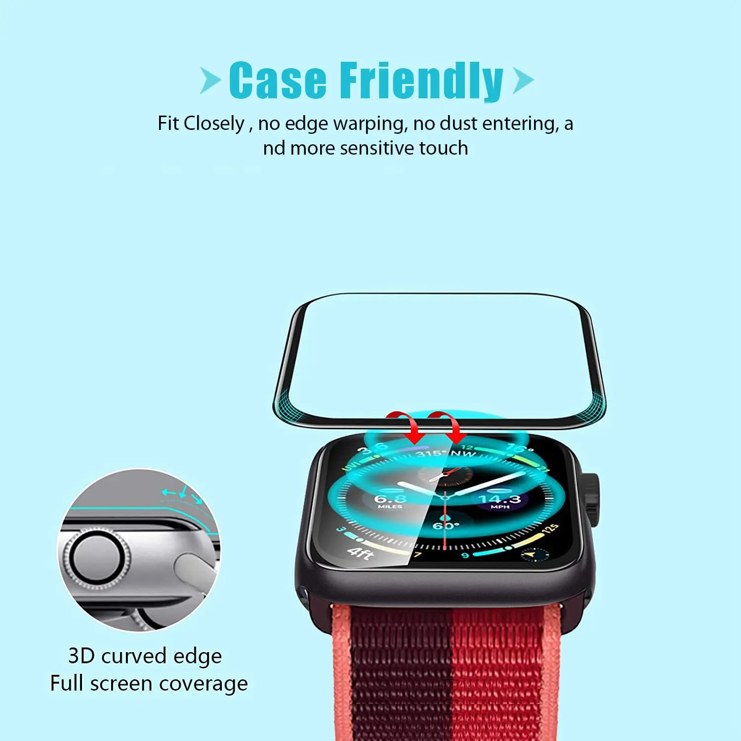 Screen Protector 3D Tempered F - Smartwatch Icon 评论和价格