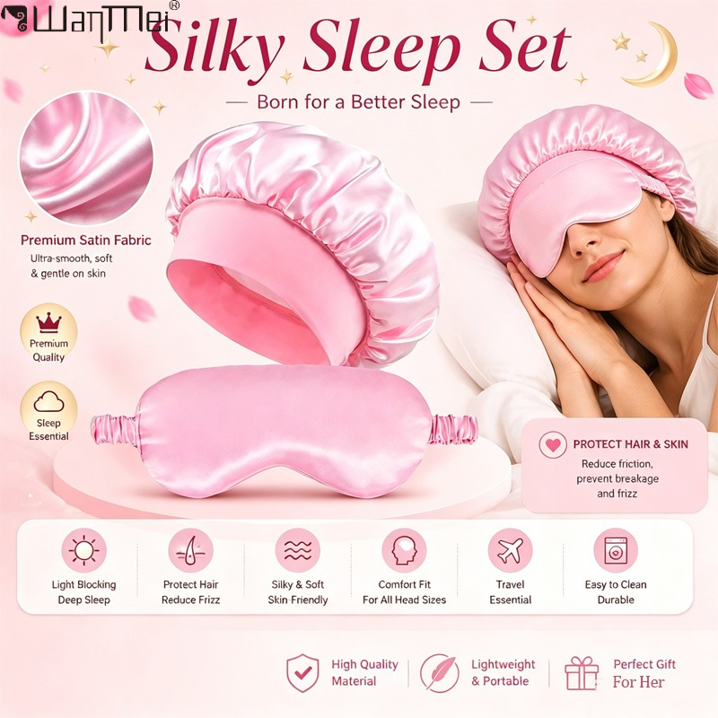  Satin Bonnet Sleep Eye Mask  - Milanaise Mesh Band 评论和价格