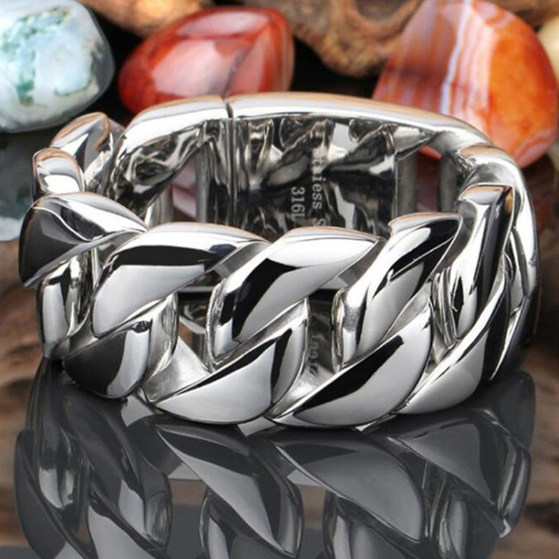 20/26/31MM 316L Stainless Stee - Ceramic Link Bracelet 评论和价格