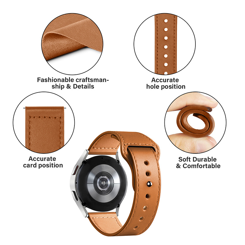 leather watch strap For Samsun - Titan Smartwatch Accessories 评论和价格