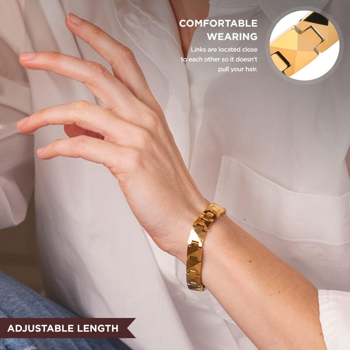 ARADOO Premium Ceramic Bracele - Ceramic Link Bracelet 评论和价格