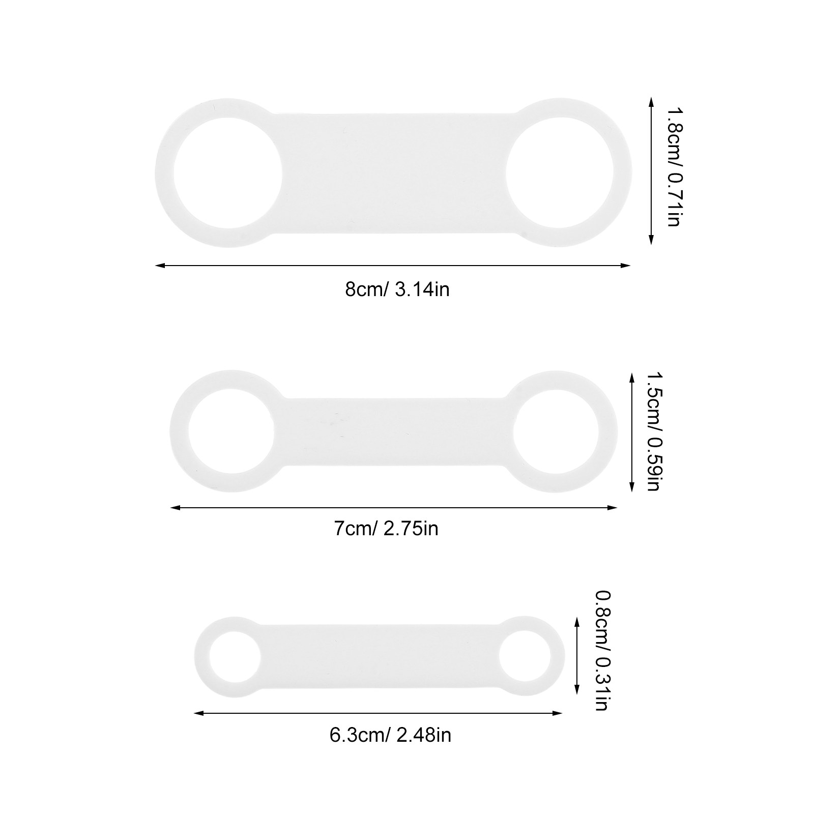 6Pcs Silicone Dog Tag Slide on - Silicone Band Replacement 评论和价格