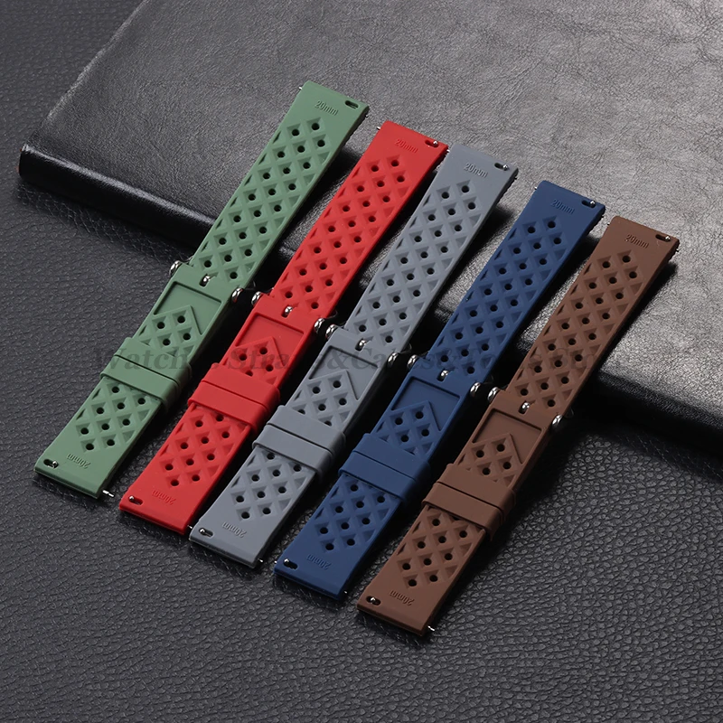 Tropic Silicone Watch Strap 18 - Fossil Smartwatch Accessories 评论和价格