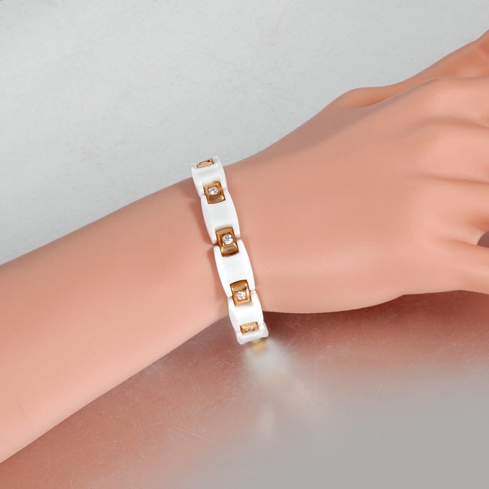 Vinterly Women Ceramic Bracele - Ceramic Link Bracelet 评论和价格