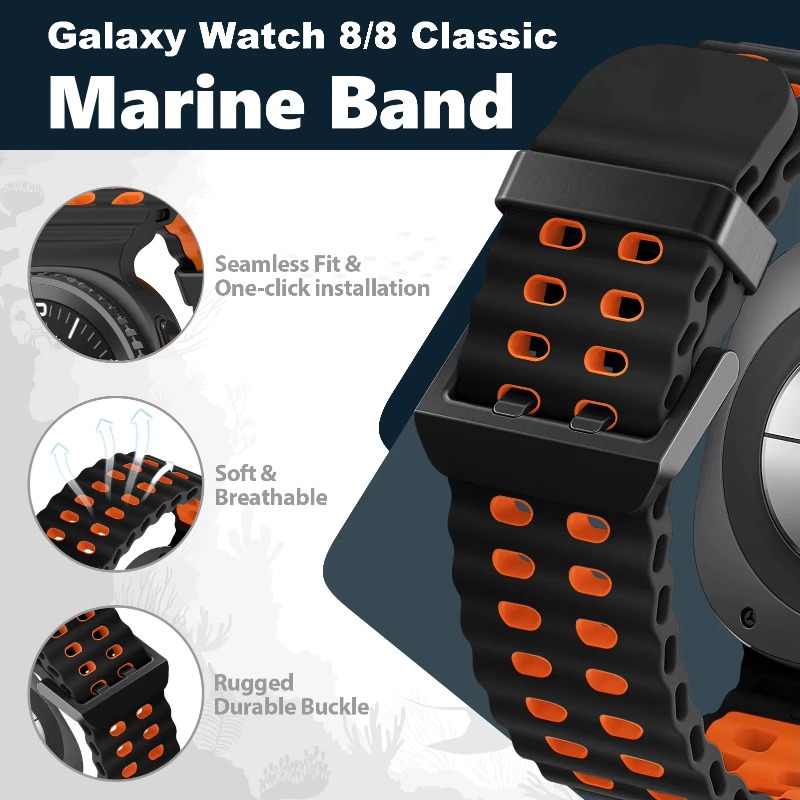 Two-Tone Strap For Samsung Gal - Samsung Smartwatch Ultra Accessories 评论和价格