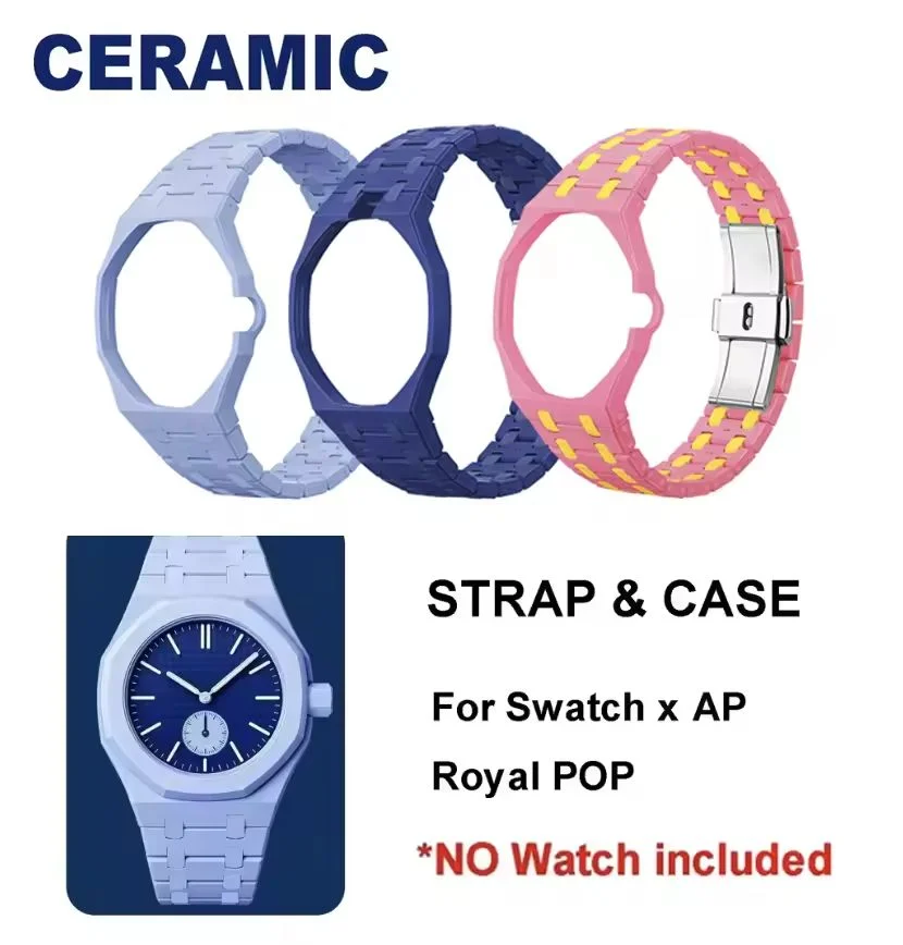 2 in 1 Bioceramic Case+Strap F - Ceramic Link Bracelet 评论和价格