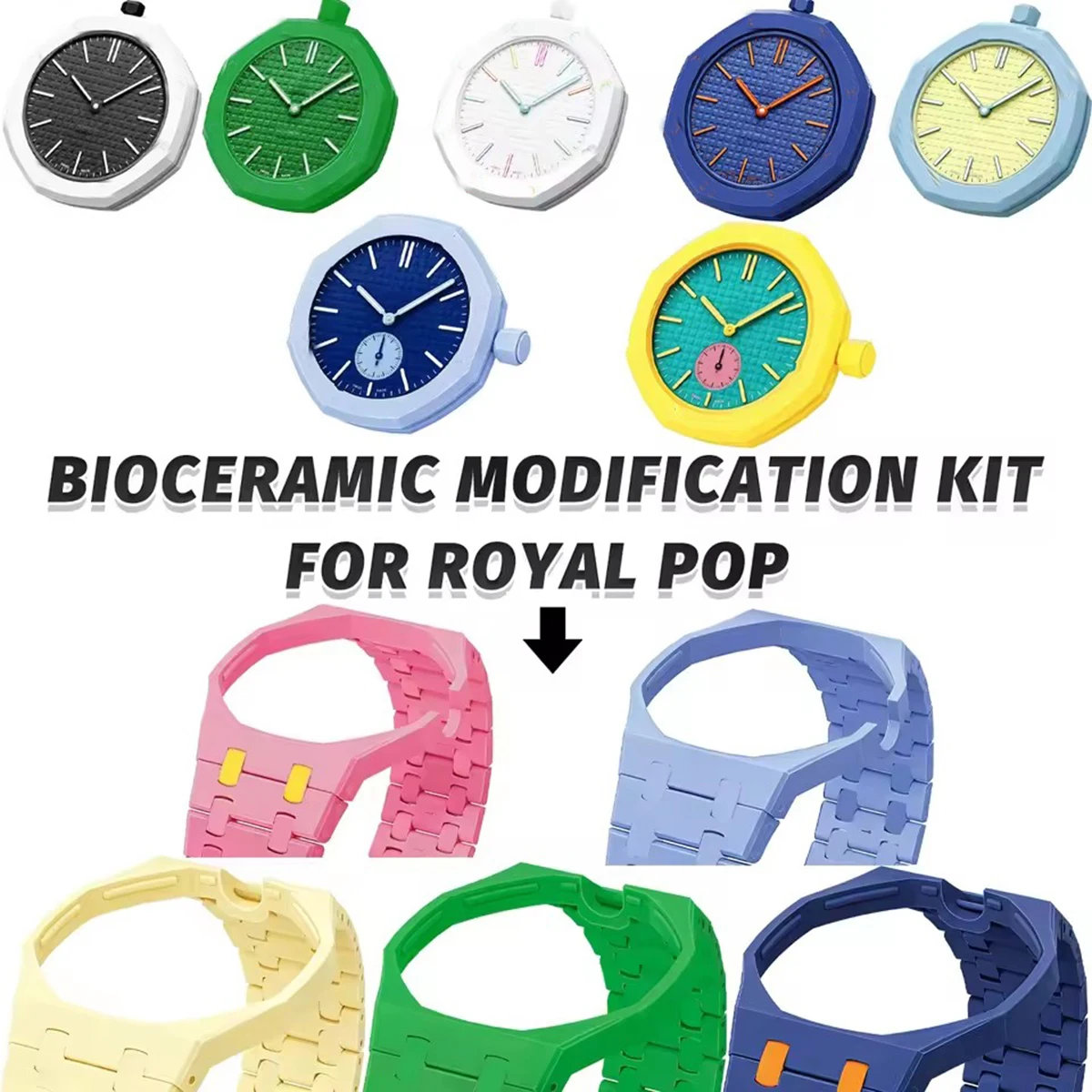 2 in 1 Bioceramic Case+Strap F - Ceramic Link Bracelet 评论和价格