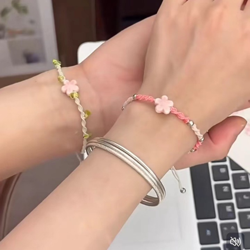 Handmade Weaving Ceramic Beadi - Ceramic Link Bracelet 评论和价格