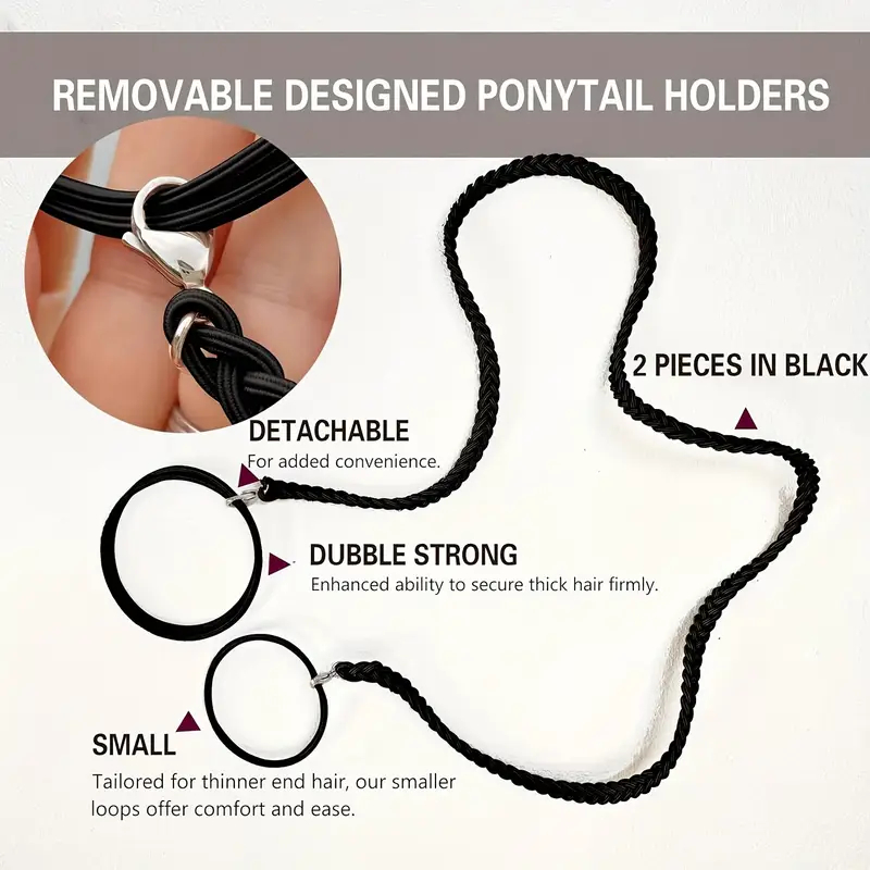 Long Elastic Ponytail Holder M - Milanaise Mesh Band 评论和价格