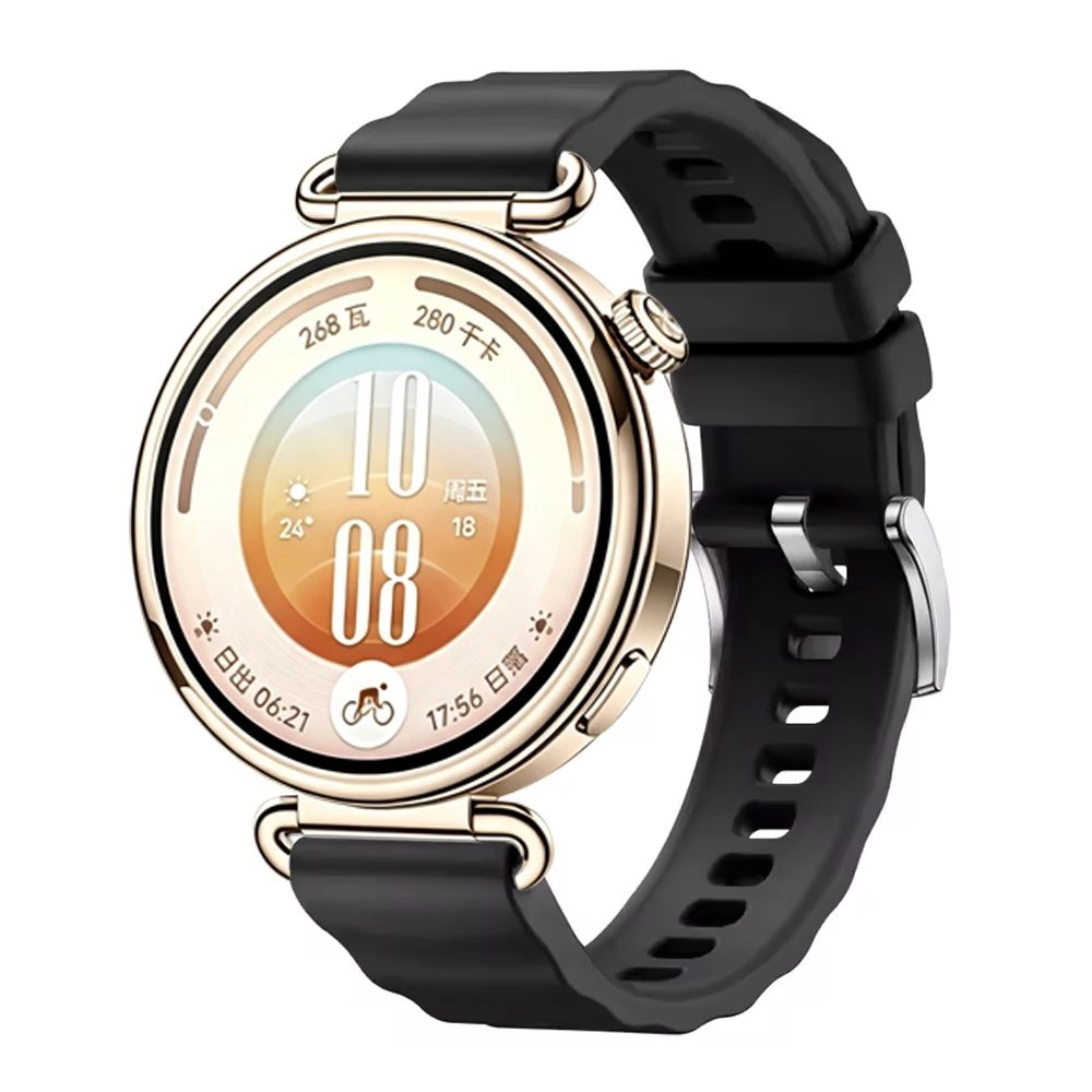 18mm Wave Silicone Strap For H - Smartwatch X2 评论和价格