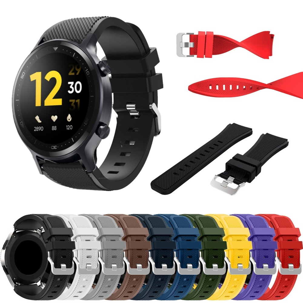 22mm Silicone Strap For Realme - Fossil Smartwatch Accessories 评论和价格