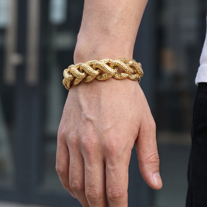 Kalen Snake Skin Cuban Link Me - Ceramic Link Bracelet 评论和价格